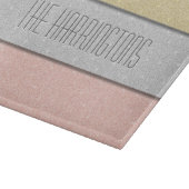 Aangepaste Naam Nep Glitter Bling Snijplank (Hoek)