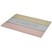 Aangepaste Naam Nep Glitter Bling Snijplank (Hoek)