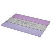 Aangepaste Naam Nep Glitter Bling Snijplank (Hoek)