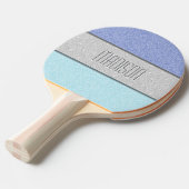 Aangepaste Naam Nep Glitter Bling Tafeltennisbatje (Voorkant Gekanteld)
