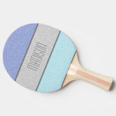 Aangepaste Naam Nep Glitter Bling Tafeltennisbatje (Zijkant)