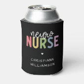 Aangepaste naam neuroverpleegster neuroscience ver blikjeskoeler (Blikje Achterkant)