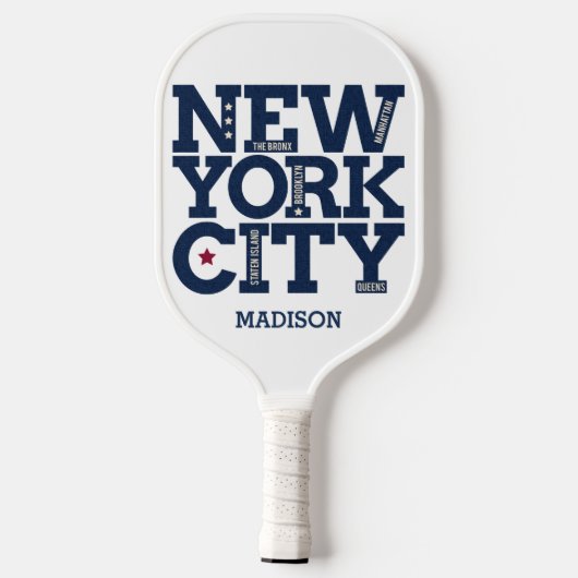 Aangepaste naam New York City Pickleball Paddle (Achterkant)