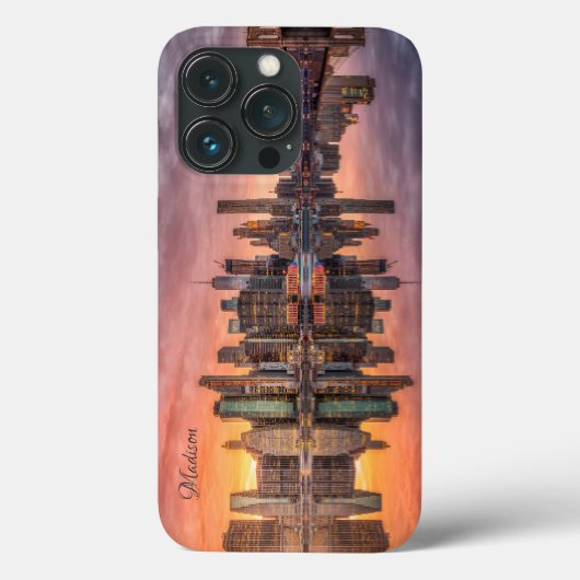 Aangepaste naam New York City Skyline Case-Mate iPhone Case (Achterkant)