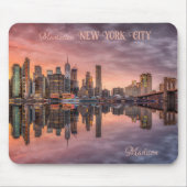 Aangepaste naam New York City Skyline Muismat (Voorkant)