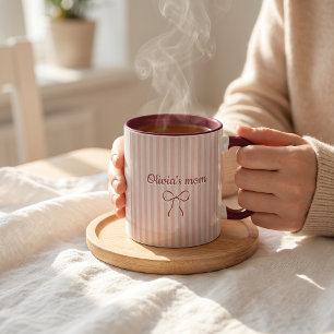 Aangepaste naam Nieuw Moeder-Vader Cadeau Koffie Mok