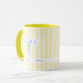 Aangepaste naam nieuwe moeder-vader cadeau koffie mok (Voorkant links)