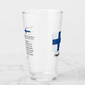 Aangepaste Naam "No niin" Finstalige gezegde defin Glas (Links)