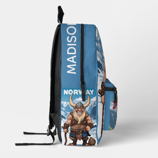 Aangepaste naam Noorse trol Bedrukte Rugzak (Links)