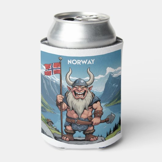 Aangepaste naam Noorse trol Blikjeskoeler (Blikje Voorkant)