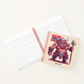 Aangepaste naam Noorse trol Notitieboek (Binnen)