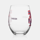 Aangepaste naam Noorse trol Wijnglas Zonder Voet (Rechts)