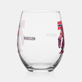 Aangepaste naam Noorse trol Wijnglas Zonder Voet (Links)