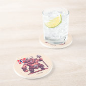 Aangepaste naam Noorse trol Zandsteen Onderzetter (Zijkant)