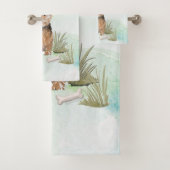 Aangepaste naam Norfolk Terrier Pet Dog Bad Handdoek (Insitu)