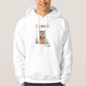 Aangepaste naam Norfolk Terrier Pet Dog Hoodie (Voorkant)