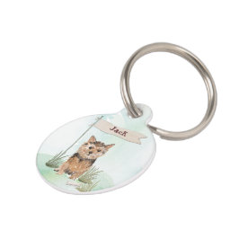 Aangepaste naam Norfolk Terrier Pet Dog Huisdierpenning
