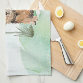 Aangepaste naam Norfolk Terrier Pet Dog Theedoek (Quarter Fold)