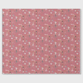 Aangepaste naam Notenkraker Ballet Ballerina Kerst Cadeaupapier (Vlak)