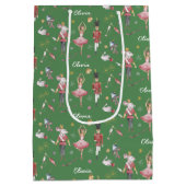 Aangepaste naam Notenkraker Ballet Ballerina Kerst Medium Cadeauzakje (Achterkant)