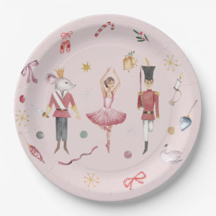 Aangepaste naam Notenkraker Ballet Ballerina Kerst Papieren Bordje