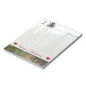 Aangepaste naam + Notitieblok bos- en bergscène (Linkerzijde)