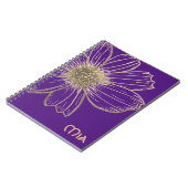 Aangepaste naam: Notitieboek voor prachtig Gold Fl (Linkerzijde)