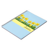 Aangepaste naam notitieboekjes-affodils notitieboek (Linkerzijde)