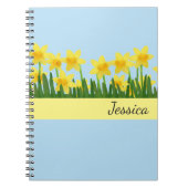 Aangepaste naam notitieboekjes-affodils notitieboek (Voorkant)