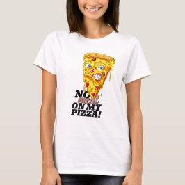 Aangepaste naam nr. Vlees Pizza T-Shirt