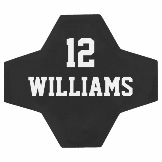 Aangepaste naam nummer gepersonaliseerd voetbal (Enkel)