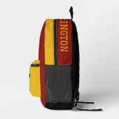 Aangepaste naam, nummer & kleur Football Logo Bedrukte Rugzak (Rechts)