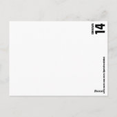 Aangepaste naam, nummer, kleuren. Sportventilatore Briefkaart (Achterkant)