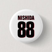 Aangepaste naam, nummer, kleuren. Sportventilatore Ronde Button 3,2 Cm (Voorkant)