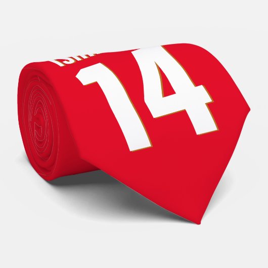 Aangepaste naam, nummer, kleuren. Sportventilatore Stropdas (Opgerold)