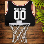 Aangepaste naam/nummer Mini Basketball Hoop Mini Basketbalbord<br><div class="desc">Fun jersey design in de kleuren van uw favoriete team,  gepersonaliseerd met jouw naam en nummer.</div>