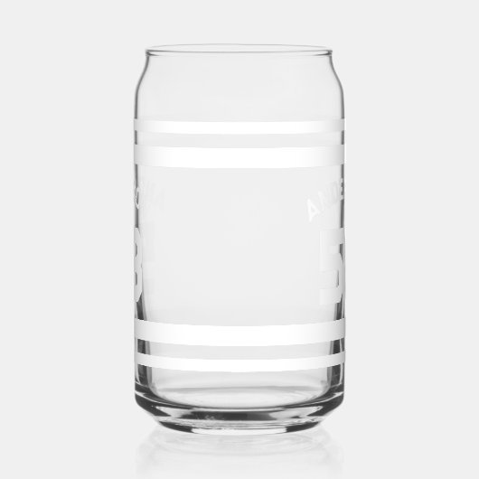 Aangepaste Naam & Nummer Sport Jersey Blikvorm Glas (Links)