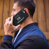 Aangepaste naam nummer team voetbal silhouet iPhone hoesje