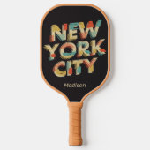 Aangepaste naam NYC Typografie Pickleball Paddle (Voorkant)