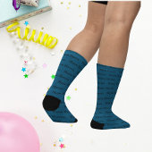 Aangepaste naam Ocean Blue Sokken