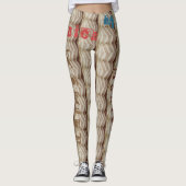 Aangepaste naam Oefening Leggings (Voorkant)