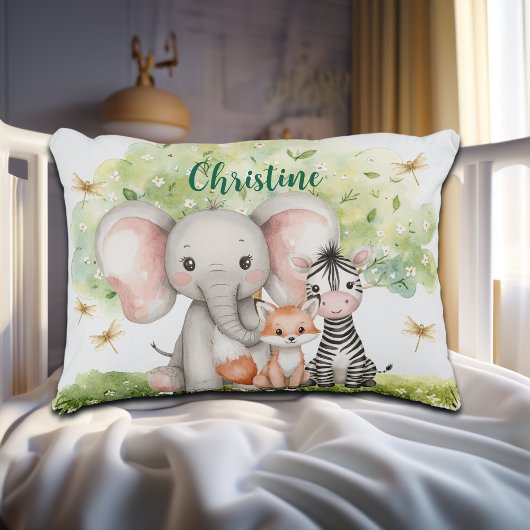 Aangepaste naam Oerwoud Animals Dragonfly Accent Kussen