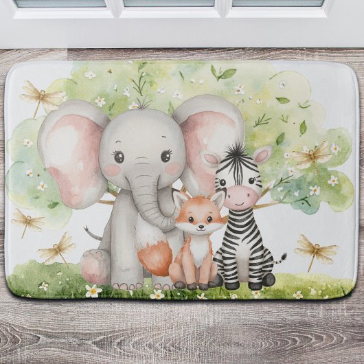 Aangepaste naam Oerwoud Animals Dragonfly Badmat