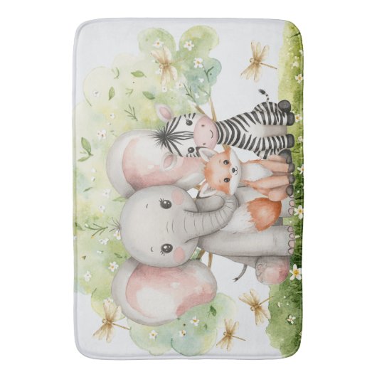 Aangepaste naam Oerwoud Animals Dragonfly Badmat (Voorkant Verticaal)