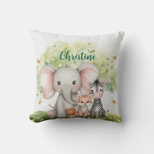 Aangepaste naam Oerwoud Animals Dragonfly Kussen (Voorkant)