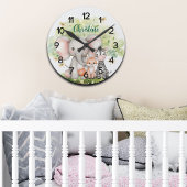 Aangepaste naam Oerwoud Animals Dragonfly Ronde Klok