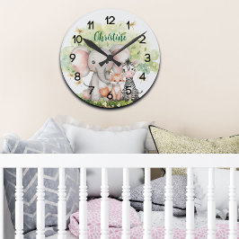 Aangepaste naam Oerwoud Animals Dragonfly Ronde Klok