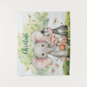 Aangepaste naam Oerwoud Animals Dragonfly Wandkleed (Voorkant)