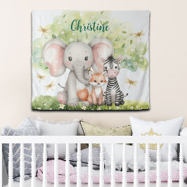 Aangepaste naam Oerwoud Animals Dragonfly Wandkleed