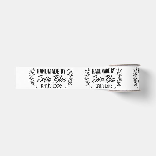 Aangepaste naam of bedrijfsnaam grosgrain lint (Voorkant)